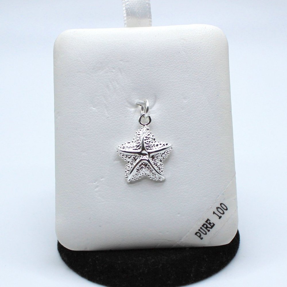Sterling Silver Starfish .925 Charm Pendant